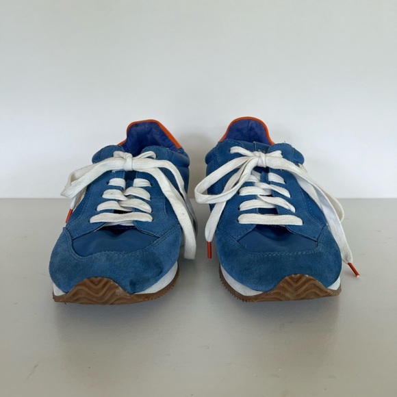 Birdies ‘The Roadrunner’ Suede Athletic Sneakers, Ultramarine Blue/Orange, 8.5 - Picture 4 of 12